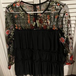 Pretty floral blouse. Like new worn once